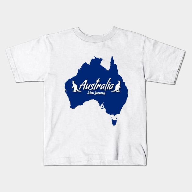 australia day Kids T-Shirt by hamzaben